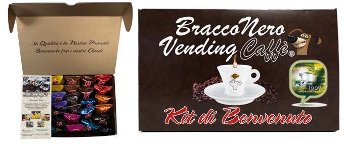 Confezione benvenuto BraccoNero Vending Caffè®